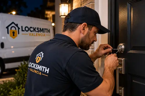 Emergency locksmith service for a locked door in Valencia