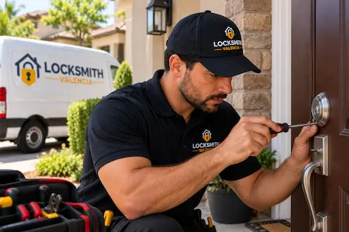 Residential locksmith service for a home in Valencia